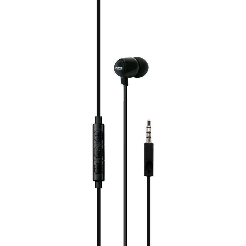 Hands Free Mono inos 3.5mm Flatron II με Μικρά Ακουστικά Μαύρο