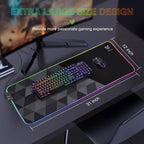 Mousepad Onikuma MP006 RGB Μαύρο (1τεμ.)