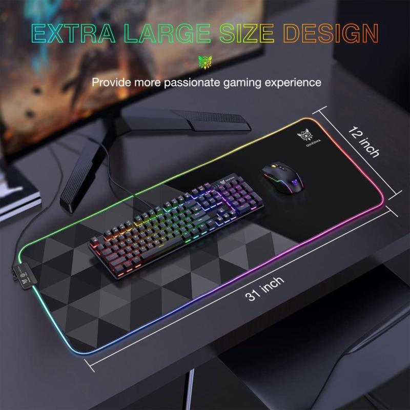Mousepad Onikuma MP006 RGB Μαύρο (1τεμ.)