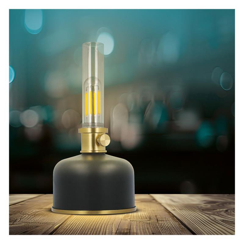 Φωτιστικό LED Forever Light FLR-25 Retro Petroleum ABS Μαύρο