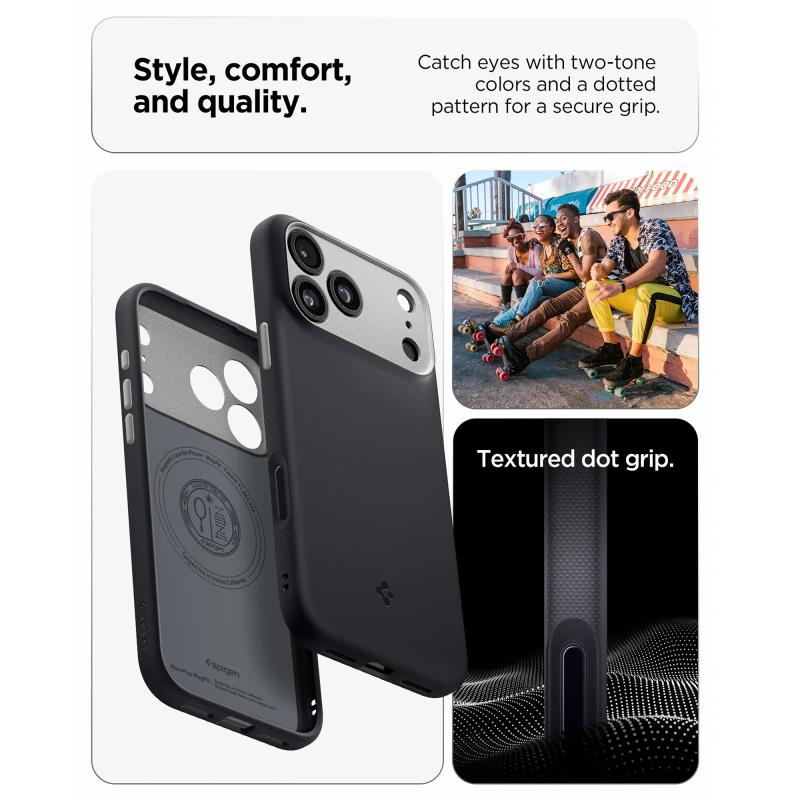 Θήκη TPU/ Σιλικόνης Spigen Apple iPhone 18 Pro Max/ 17 Pro Max MagSafe Caseology Nano Pop Μαύρο