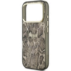 Θήκη TPU & PC Guess Apple iPhone 18 Pro/ 17 Pro MagSafe Python Pattern Καφέ