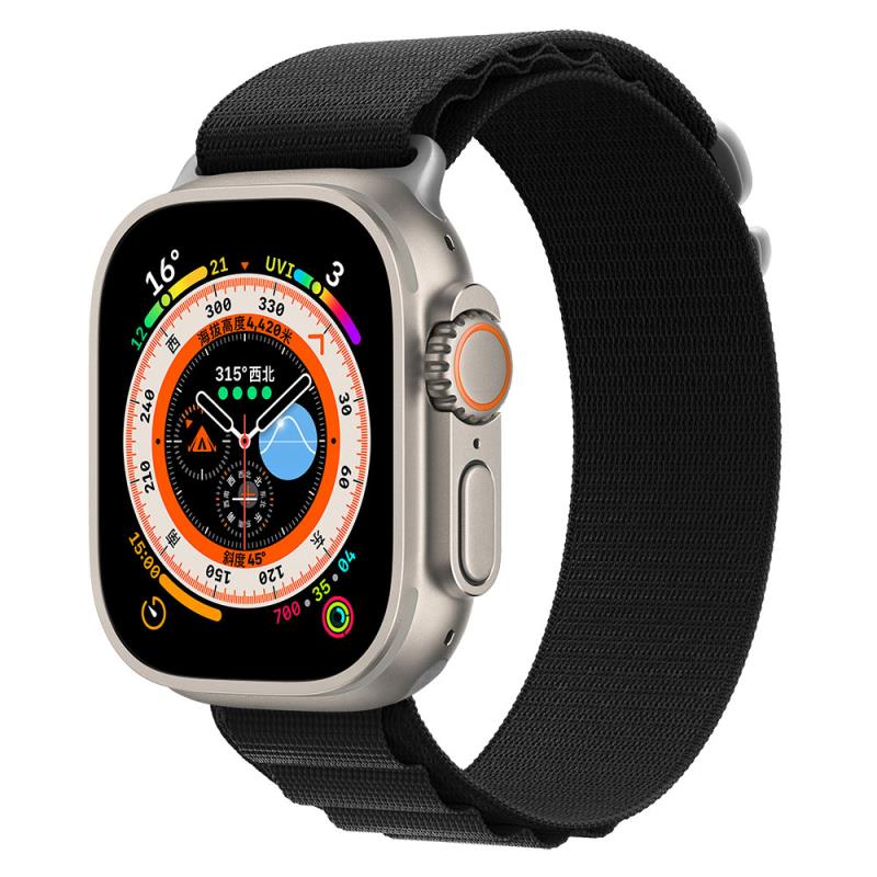 Λουράκι Devia Sport5 Nylon Woven Apple Watch (38/ 40/ 41/ 42mm) Deluxe Μαύρο