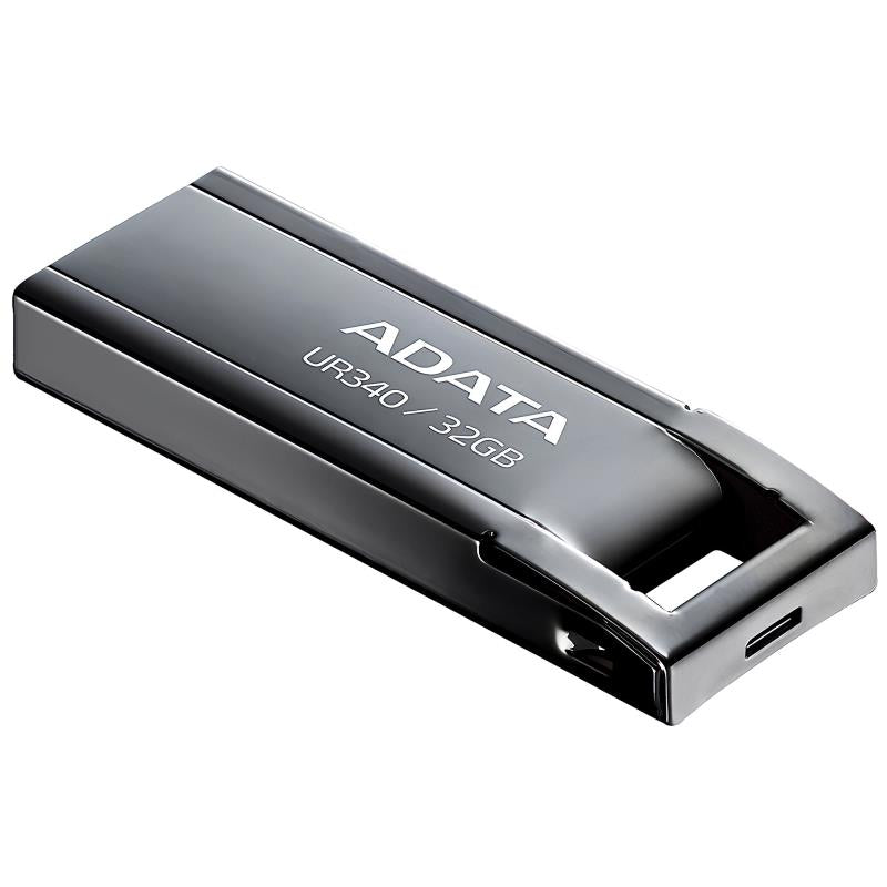 USB 3.2 Flash Disk Adata UR340 USB A 100MB/s 32GB Μαύρο