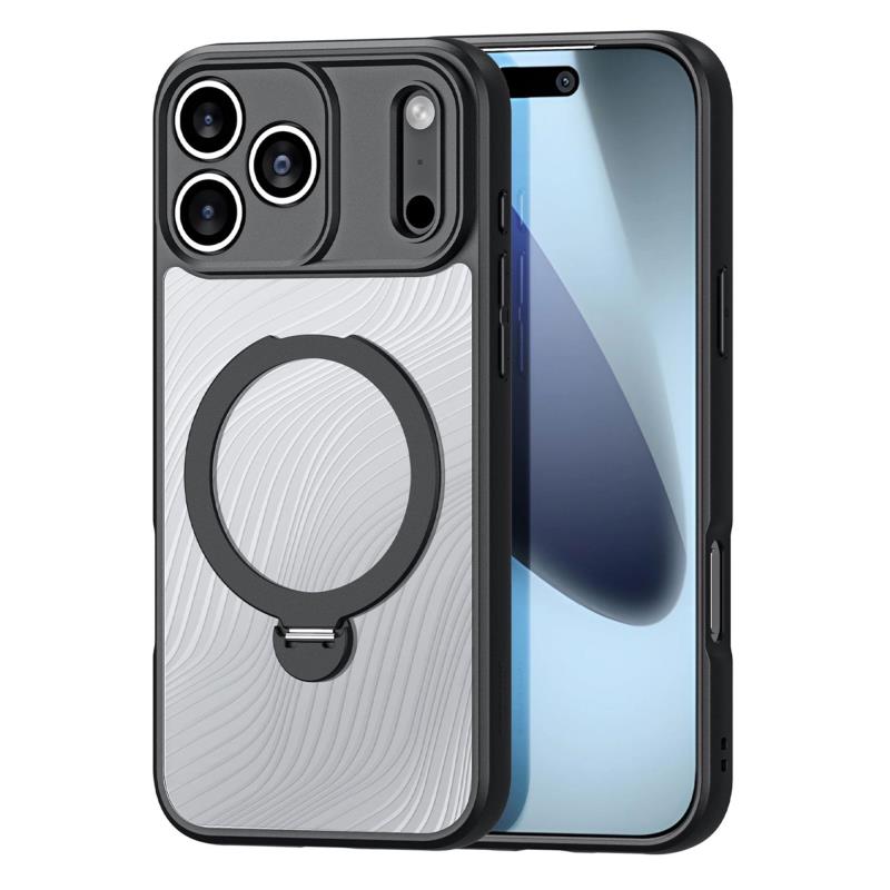 Θήκη TPU & PC Dux Ducis Aimo Magnetic MagSafe με Stand Apple iPhone 17 Pro Max Μαύρο