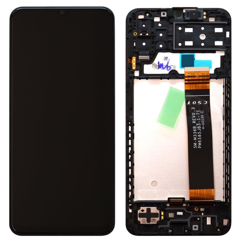 Οθόνη με Touch Screen & Μπροστινή Πρόσοψη Samsung A135F Galaxy A13 4G Μαύρο (Original)