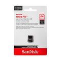 USB 3.2 Flash Disk SanDisk Ultra Fit SDCZ430 USB A 64GB 300MB/s Μαύρο
