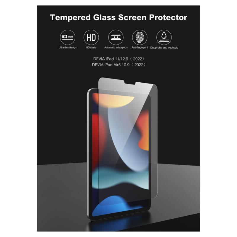 Tempered Glass Devia Apple iPad 11.0" (2025)/ iPad 10 10.9" (2022) (1 τεμ.)