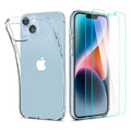 Θήκη TPU Spigen Liquid Crystal (1 τεμ.) & Tempered Glass TR Slim (2 τεμ.) Apple iPhone 14 Plus Crystal Pack Διάφανο