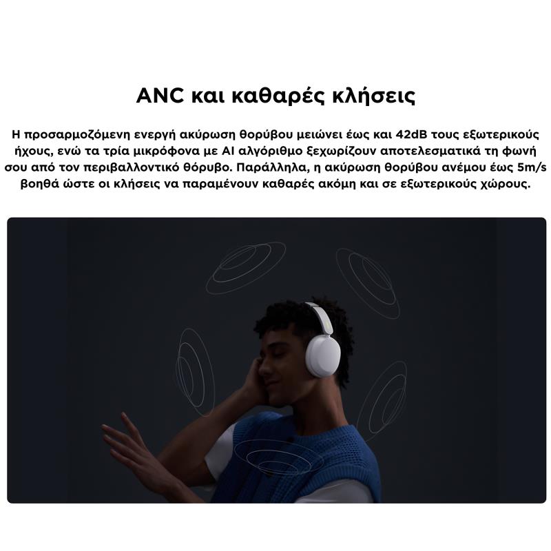 Ασύρματα Ακουστικά Κεφαλής Xiaomi Redmi Neo ANC Obsidian Μαύρο