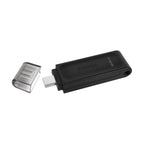 USB 3.2 Flash Disk Kingston DT70 USB C 64GB Μαύρο