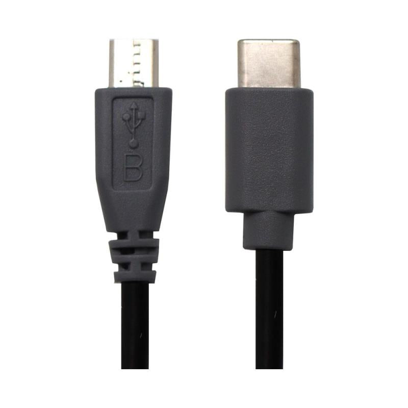 Καλώδιο Σύνδεσης USB 2.0 USB C σε Micro USB 10W 1m Μαύρο (Ασυσκεύαστο)