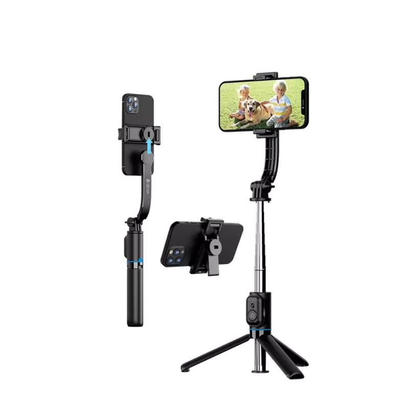 Ασύρματο Selfie Stick & Τρίποδο Devia C10 Life Creation για Smartphones Πλάτους 65 έως 95mm Μαύρο