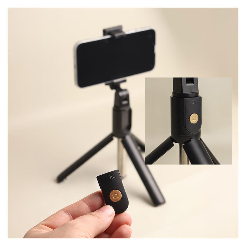 Ασύρματο Selfie Stick & Τρίποδο Maxlife MXST-100 για Smartphones Πλάτους 64 έως 87mm Μαύρο