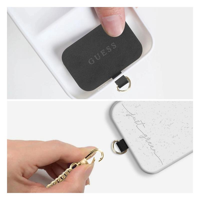 Universal Λουράκι Λαιμού Guess για Θήκες Κινητών Chain CBDY Metal Eco-leather 4G Καφέ
