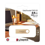 USB 3.2 Flash Disk Kingston DataTraveler DTSE9 USB A 64GB Χρυσό