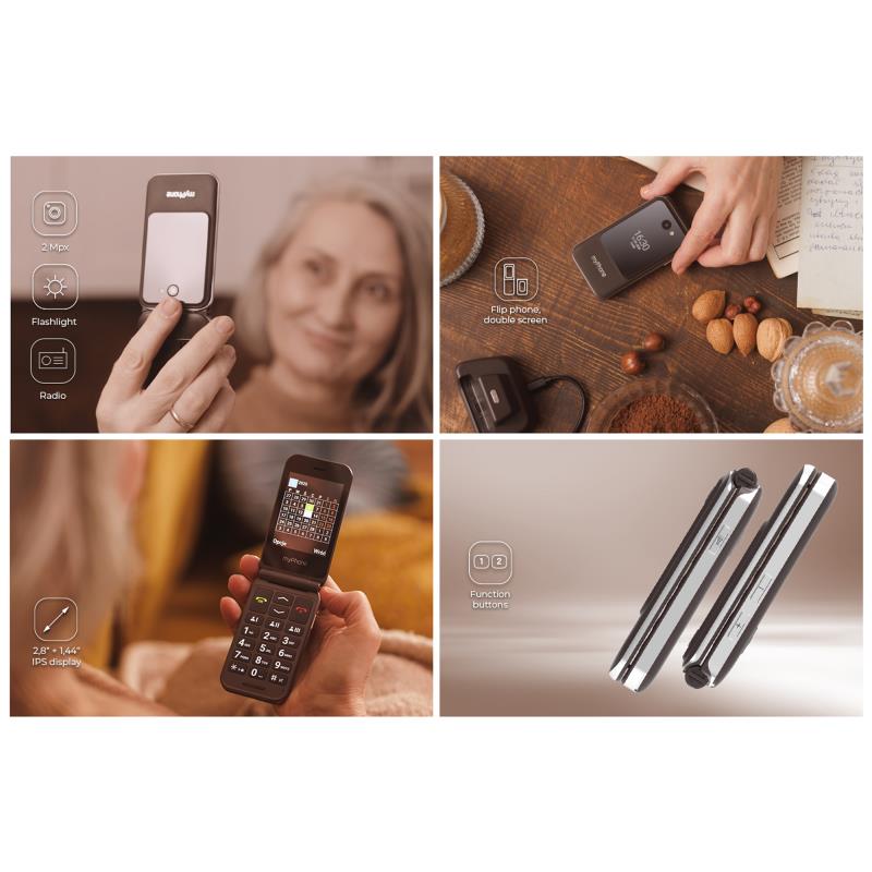 Κινητό Τηλέφωνο myPhone Harmony LTE Praline Collection Καφέ