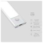 Φωτιστικό LED GSC Tibuka 20cm με Αισθητήρα Κίνησης 75lm 3000K έως 6500K Ασημί