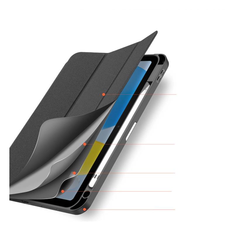 Θήκη TPU Flip Shock Proof Dux Ducis Domo Apple iPad 10.9" (2022) Μαύρο