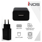Φορτιστής Ταξιδίου με Έξοδο USB A 5W Μαύρο (Ασυσκεύαστο)