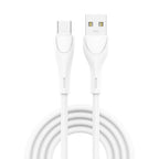 Φορτιστής Ταξιδίου inos με Έξοδο USB A 12W & USB C Καλώδιο 1m Λευκό