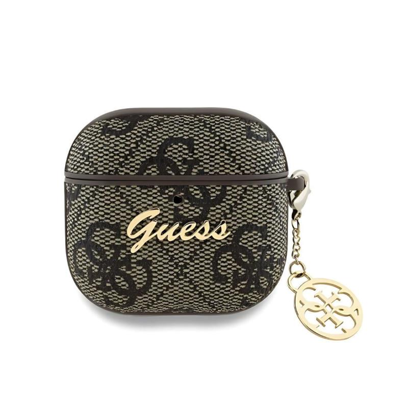 Θήκη PC Guess Apple AirPods 5/ 4 Charm Collection 4G Καφέ