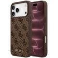 Θήκη TPU PC & Eco-Leather Guess Apple iPhone 18 Pro Max/ 17 Pro Max Hardcase Classic 4G Καφέ