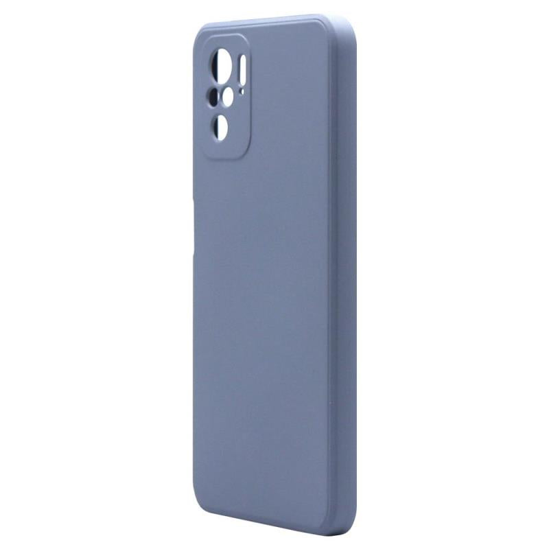 Θήκη Liquid Silicon inos Xiaomi Poco M5S/ Redmi Note 10/ 10S L-Cover Γκρι-Μπλε