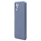 Θήκη Liquid Silicon inos Xiaomi Poco M5S/ Redmi Note 10/ 10S L-Cover Γκρι-Μπλε
