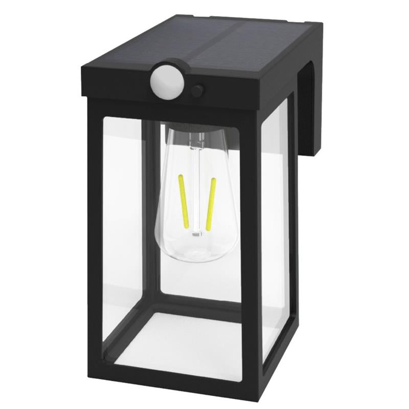 Ηλιακό Φωτιστικό Εξ. Χώρου LED GSC Sorso Bulkhead 2W 120lm με Αισθητήρα Κίνησης & Νυκτός Μαύρο