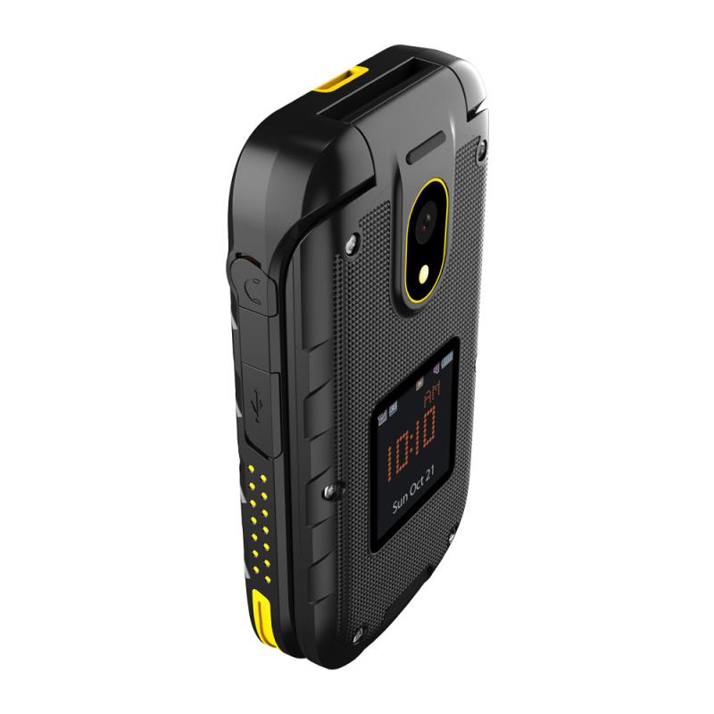 Κινητό Τηλέφωνο Hammer Bow LTE (Dual SIM) Μαύρο-Κίτρινο