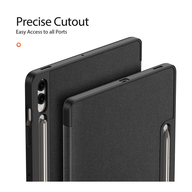 Θήκη TPU Flip Shock Proof Dux Ducis Domo Samsung Galaxy Tab S9 FE Plus 12.4" Wi-Fi/ 5G Μαύρο