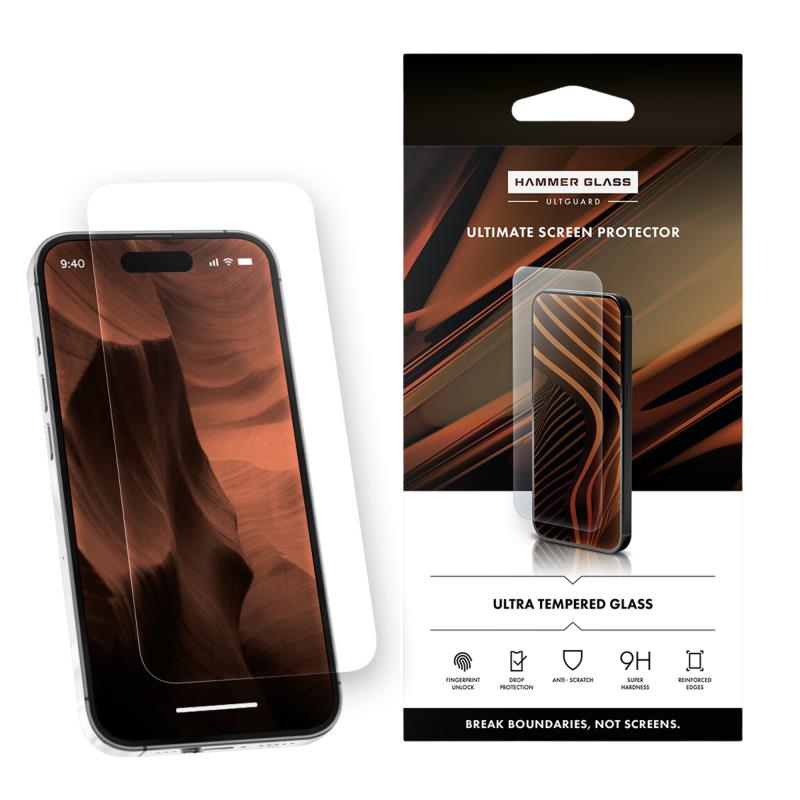 Tempered Glass Hammer Glass Apple iPhone 16 Pro/ 17/ 17 Pro Ult Guard (1 τεμ.)