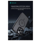 Θήκη TPU & PC Devia Apple iPhone 16 Pro Magnetic Shock Proof Pino Μαύρο
