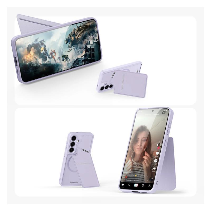 Θήκη Δερμάτινη Dux Ducis Samsung Galaxy S24 Plus 5G 3 σε 1 Magnetic με Stand Rafi II Μωβ