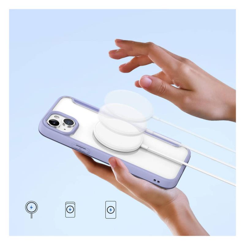 Θήκη Flip Dux Ducis Apple iPhone 15 Wallet Skin X Pro Μωβ