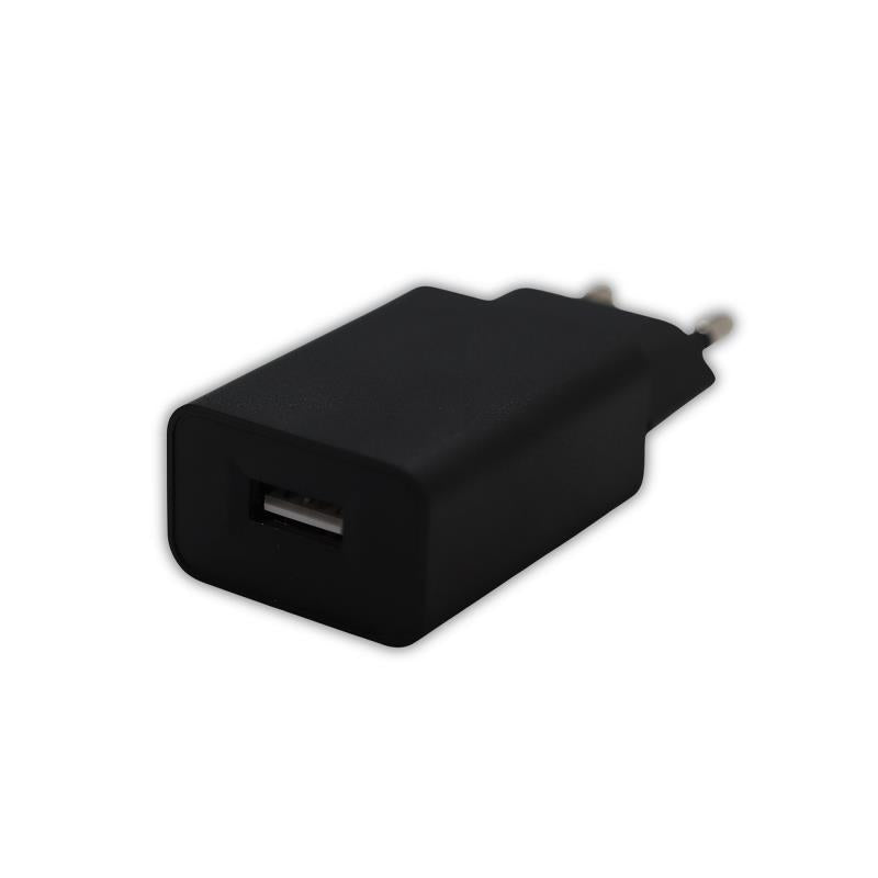 Φορτιστής Ταξιδίου με Έξοδο USB A 5W Μαύρο (Ασυσκεύαστο)