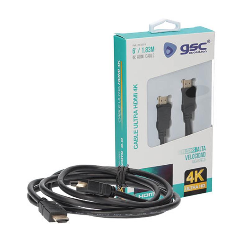 Καλώδιο HDMI σε HDMI GSC 4K 1.8m Μαύρο