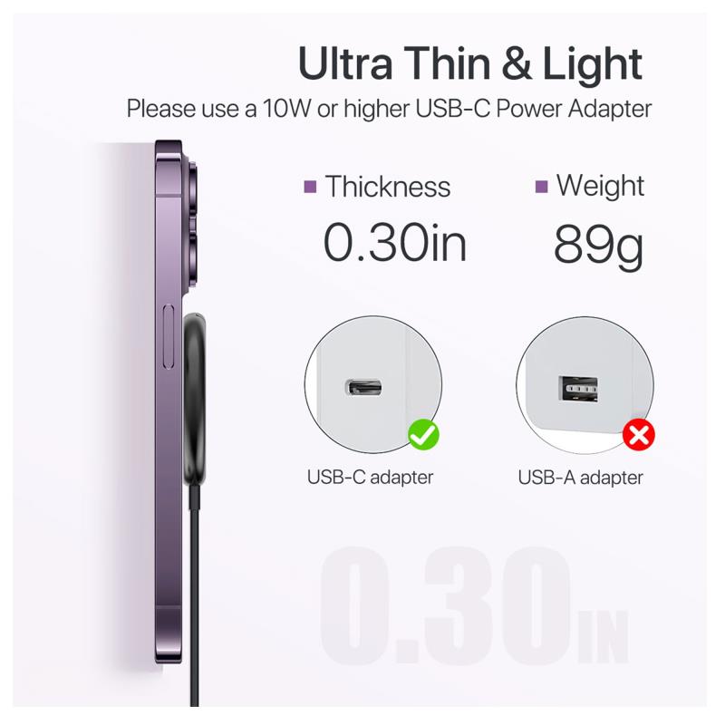 Ασύρματη Βάση Φόρτισης Μαγνητική Choetech T697-F 15W με Stand Μαύρο