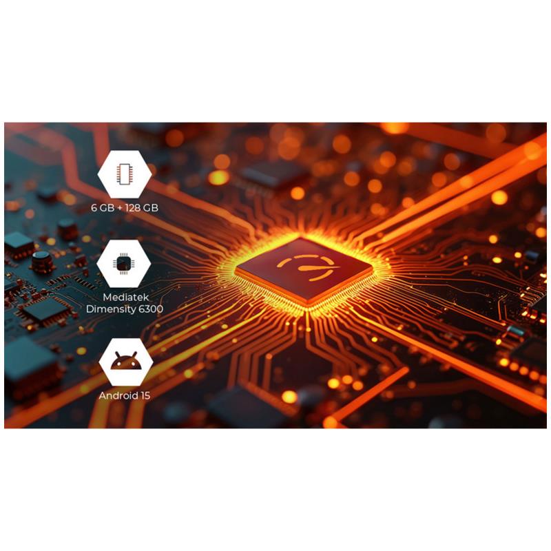 Κινητό Τηλέφωνο Hammer Iron 6 5G (Dual SIM) 128GB 6GB RAM Πορτοκαλί