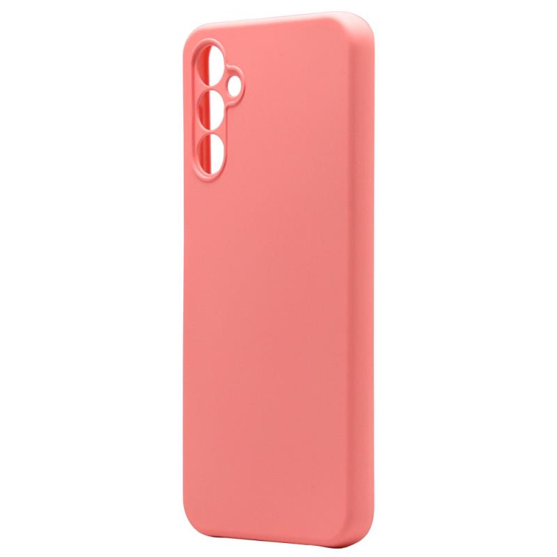 Θήκη Liquid Silicon inos Samsung A145 Galaxy A14 4G/ A146 Galaxy A14 5G L-Cover Ροζ