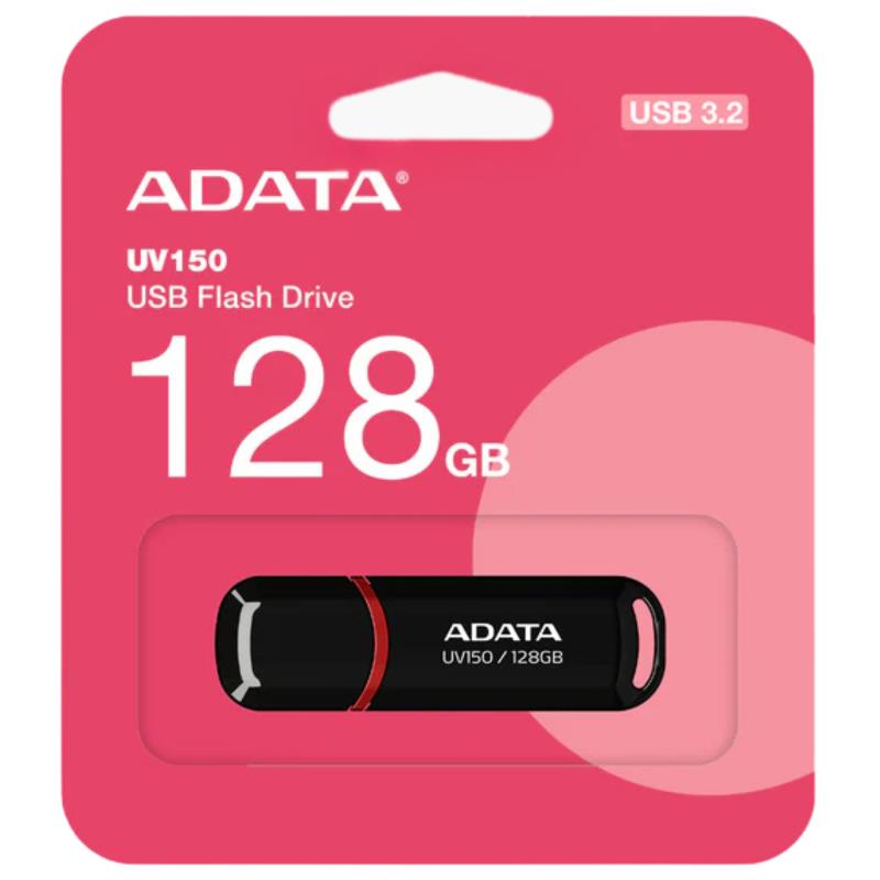 USB 3.2 Flash Disk Adata UV150 USB A 128GB Μαύρο