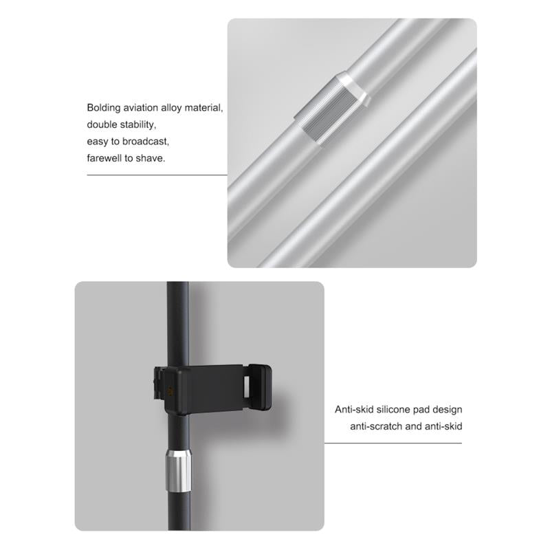 Επιδαπέδιο Τρίποδο Live Streaming με LED Ring Light Devia ES055 (12", 1.7m) Μαύρο