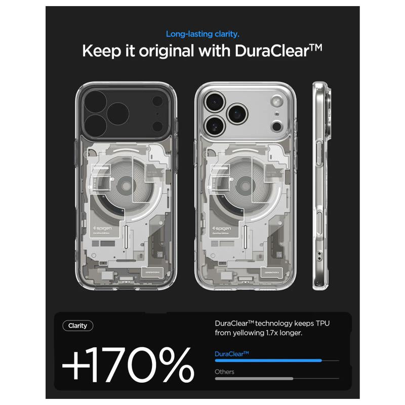 Θήκη TPU & PC Spigen Ultra Hybrid Mag Magsafe Apple iPhone 17 Pro Max Zero One Τιτάνιο