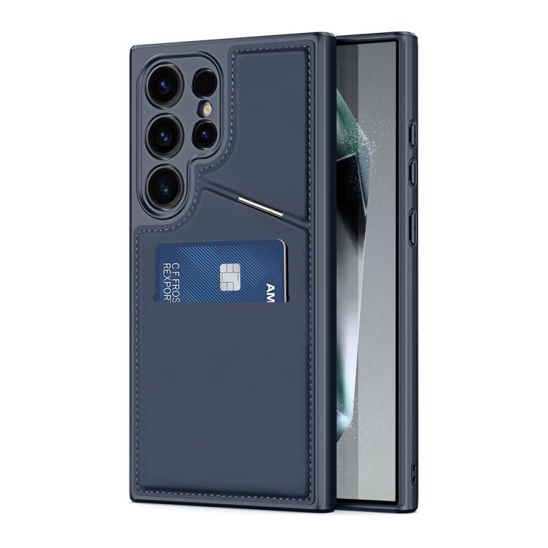 Θήκη Δερμάτινη Dux Ducis Samsung Galaxy S24 Ultra 5G 3 σε 1 Magnetic με Stand Rafi II Μπλε