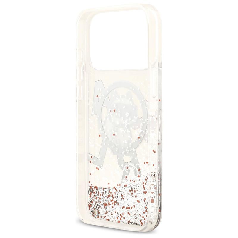 Θήκη Σιλικόνης Karl Lagerfeld Magsafe Apple iPhone 17 Pro Max Liquid Glitter Choupette Διάφανο