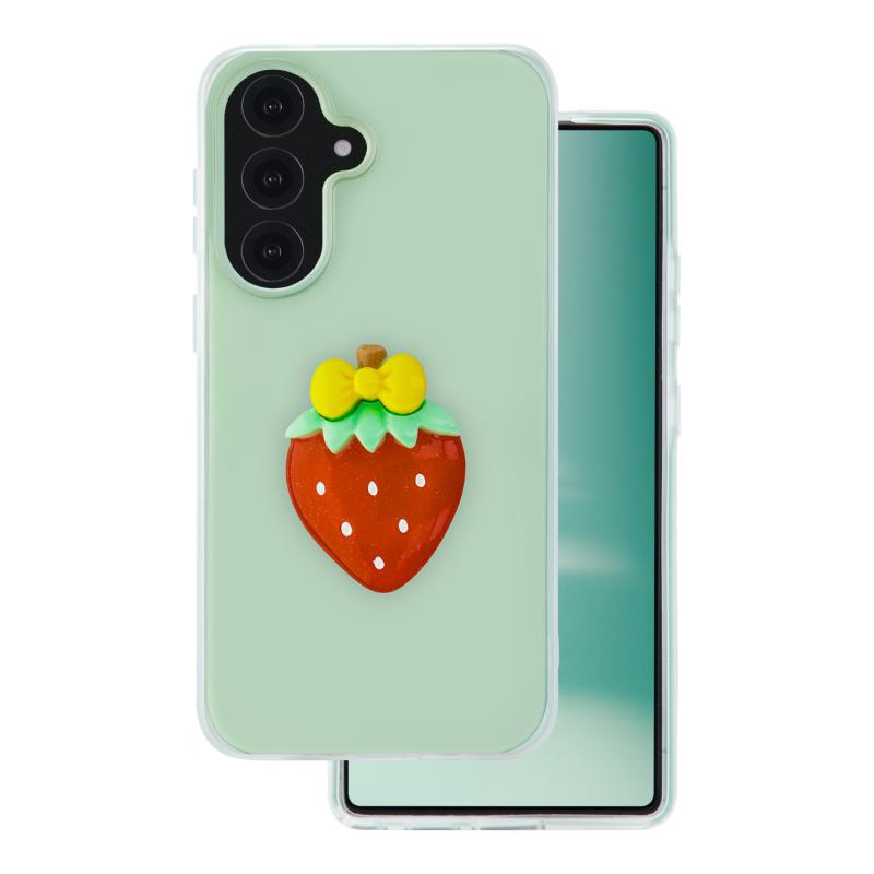 Θήκη TPU & PC inos Samsung A165 Galaxy A16/ A166 Galaxy A16 5G Fresh Pop Strawberry Φυστικί