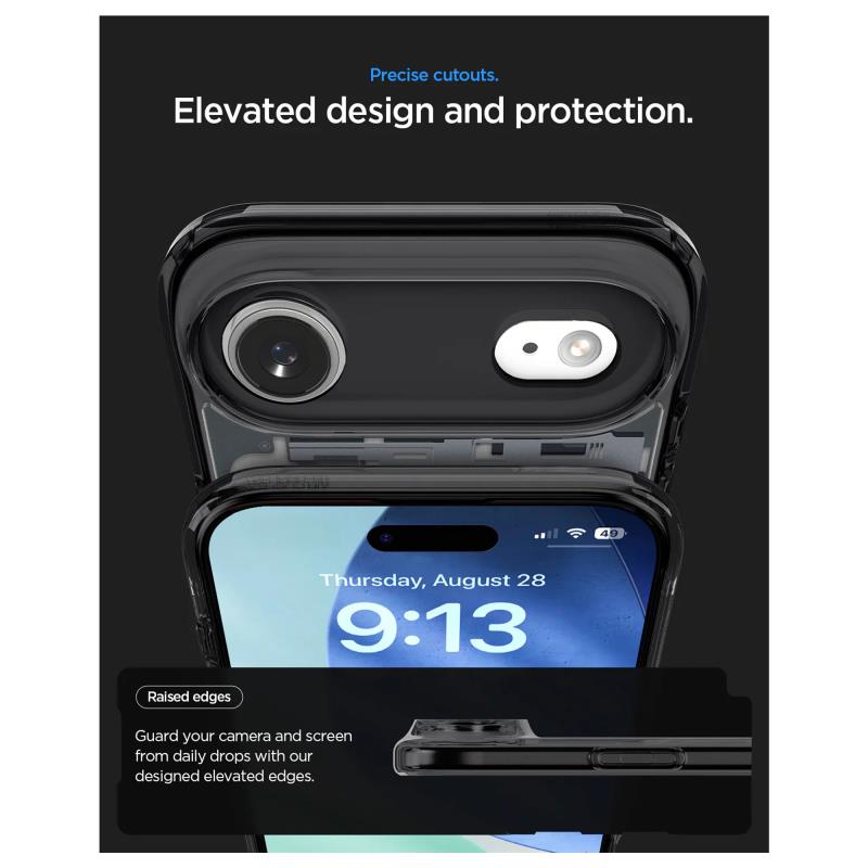 Θήκη TPU & PC Spigen Ultra Hybrid Mag Magsafe Apple iPhone Air Zero One Μαύρο