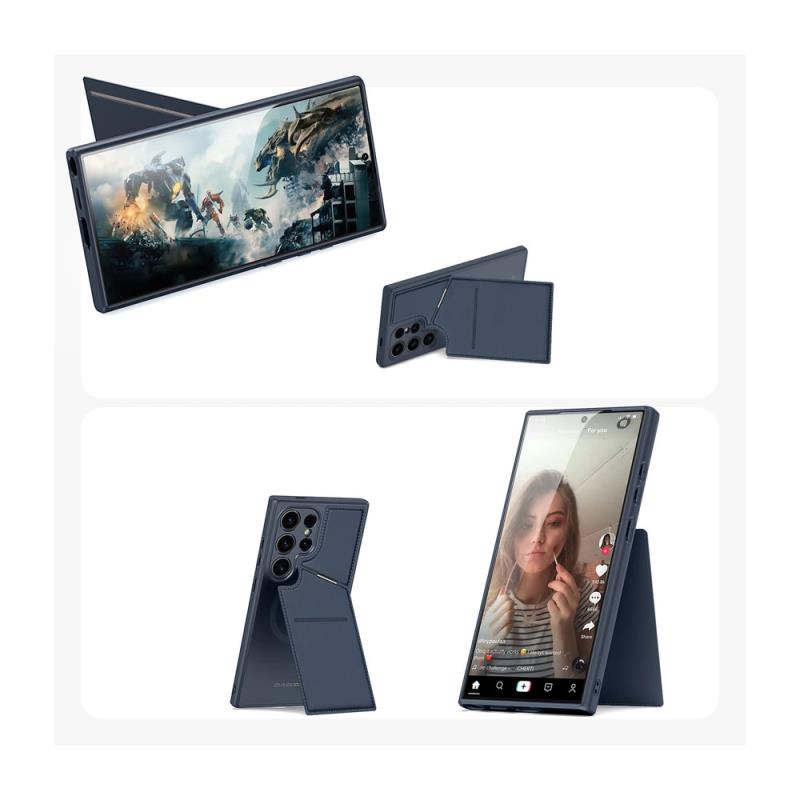 Θήκη Δερμάτινη Dux Ducis Samsung Galaxy S24 Ultra 5G 3 σε 1 Magnetic με Stand Rafi II Μαύρο