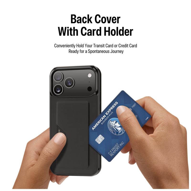 Θήκη TPU PU & PC Dux Ducis Pocard Apple iPhone 17 Pro Μαύρο